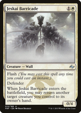 Jeskai Barricade [Fate Reforged] | Dumpster Cat Games