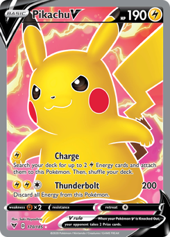 Pikachu V (170/185) [Sword & Shield: Vivid Voltage] | Dumpster Cat Games