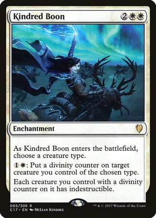 Kindred Boon [Commander 2017] | Dumpster Cat Games