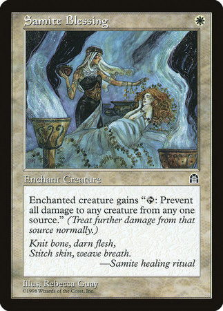 Samite Blessing [Stronghold] | Dumpster Cat Games