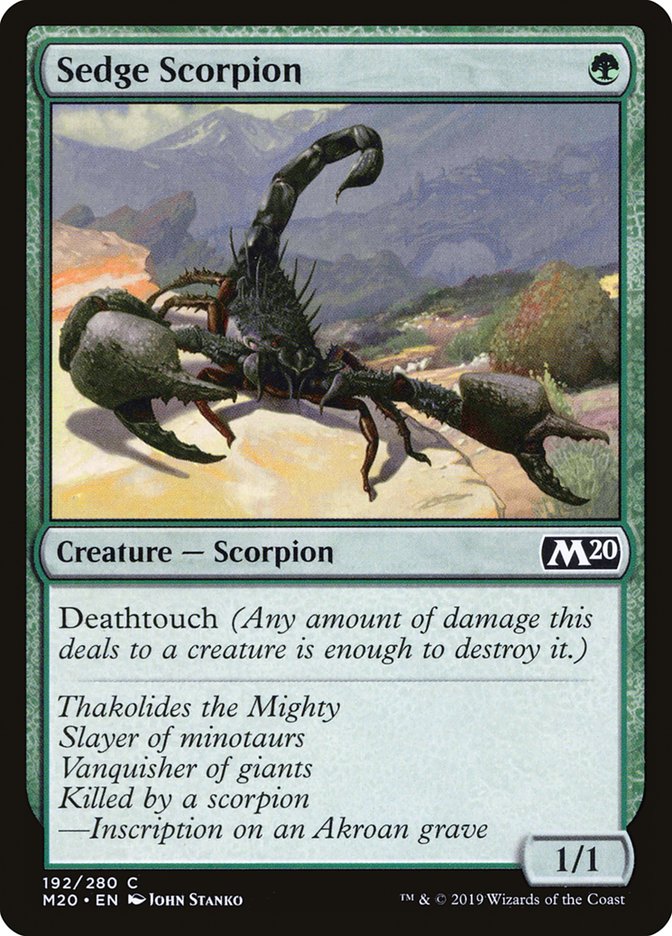Sedge Scorpion [Core Set 2020] | Dumpster Cat Games