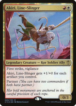 Akiri, Line-Slinger [Commander 2016] | Dumpster Cat Games