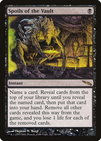 Spoils of the Vault [Mirrodin] | Dumpster Cat Games