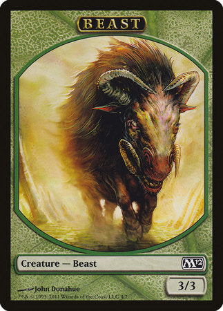 Beast Token [Magic 2012 Tokens] | Dumpster Cat Games