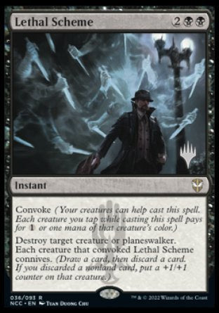 Lethal Scheme (Promo Pack) [Streets of New Capenna Commander Promos] | Dumpster Cat Games