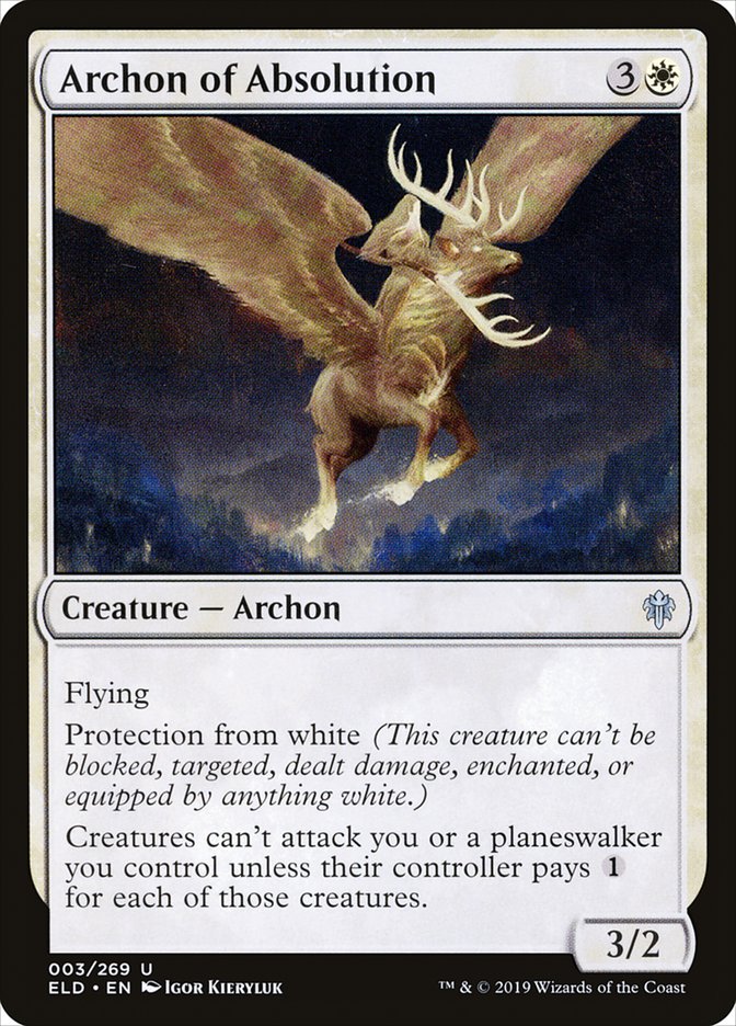 Archon of Absolution [Throne of Eldraine] | Dumpster Cat Games