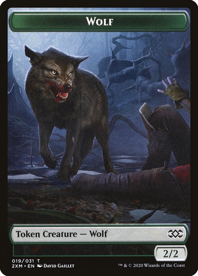 Wolf Token [Double Masters] | Dumpster Cat Games