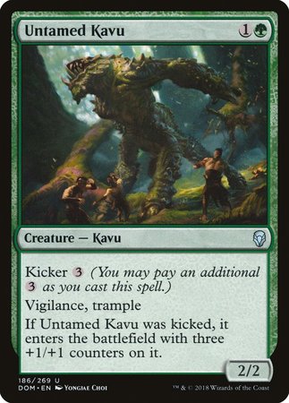 Untamed Kavu [Dominaria] | Dumpster Cat Games
