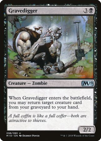 Gravedigger [Core Set 2019] | Dumpster Cat Games