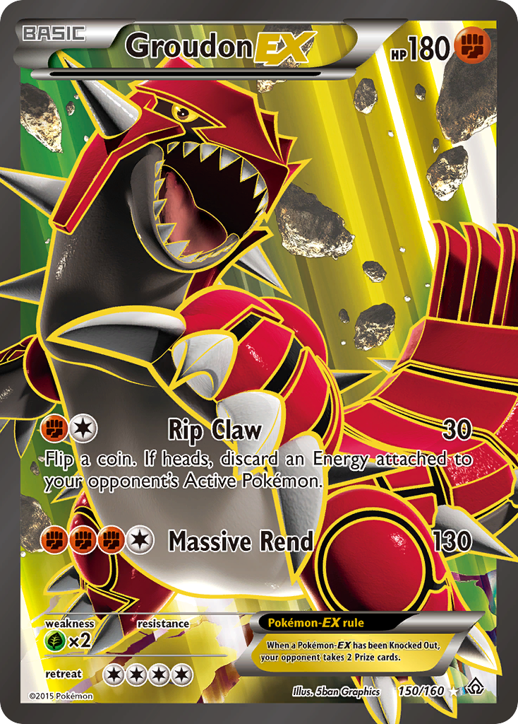 Groudon EX (150/160) [XY: Primal Clash] | Dumpster Cat Games