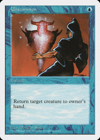 Unsummon [Fifth Edition] | Dumpster Cat Games