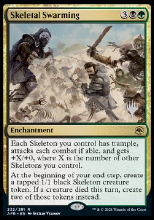 Skeletal Swarming (Promo Pack) [Dungeons & Dragons: Adventures in the Forgotten Realms Promos] | Dumpster Cat Games
