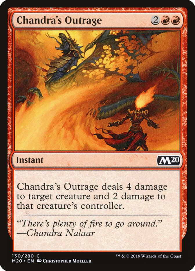 Chandra's Outrage [Core Set 2020] | Dumpster Cat Games