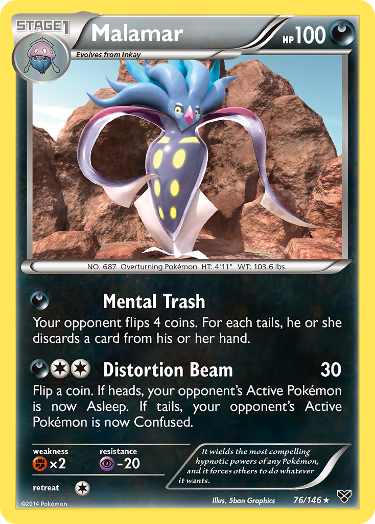 Malamar (76/146) [XY: Base Set] | Dumpster Cat Games