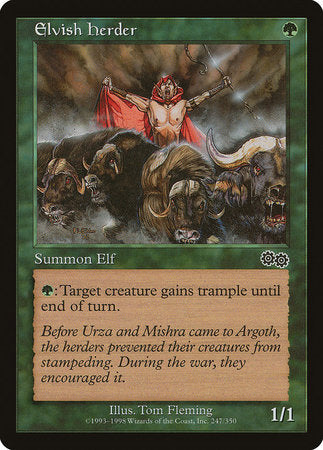 Elvish Herder [Urza's Saga] | Dumpster Cat Games