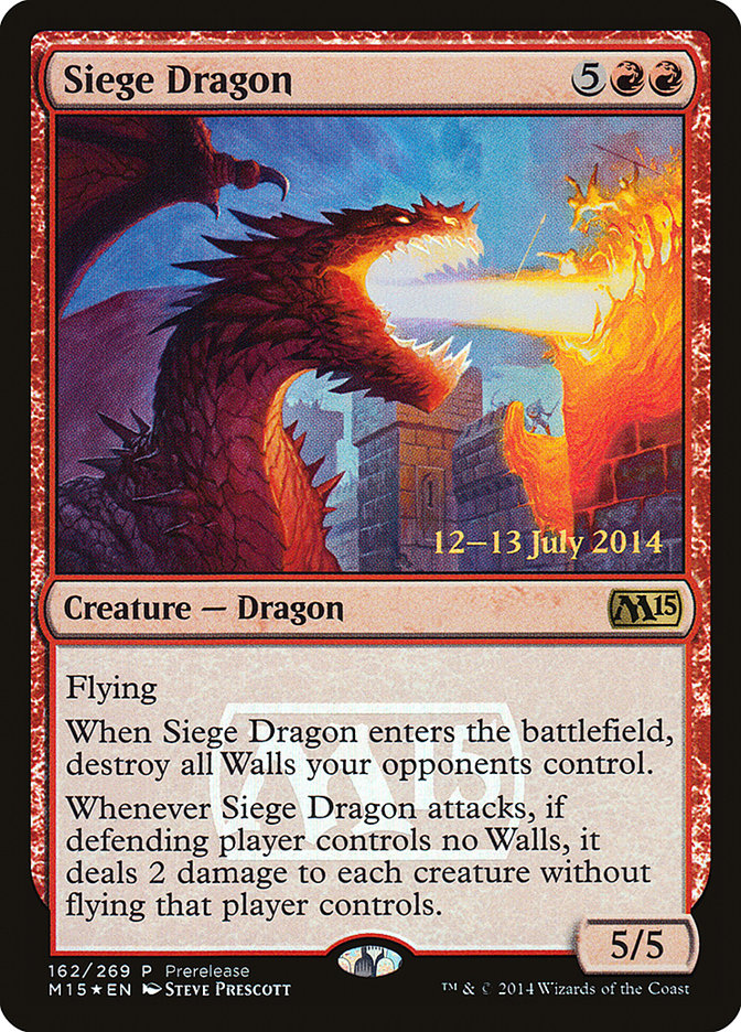 Siege Dragon [Magic 2015 Promos] | Dumpster Cat Games