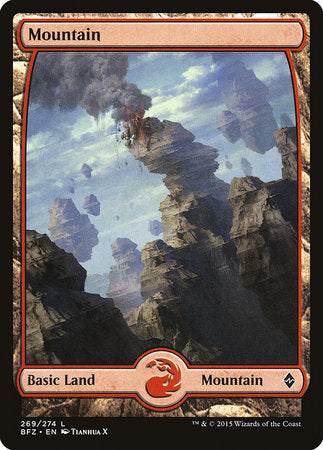 Mountain (269) - Full Art [Battle for Zendikar] | Dumpster Cat Games