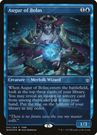 Augur of Bolas [War of the Spark Promos] | Dumpster Cat Games