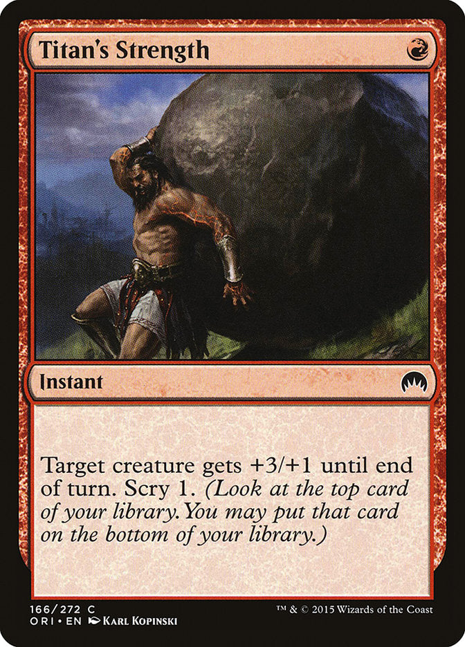 Titan's Strength [Magic Origins] | Dumpster Cat Games