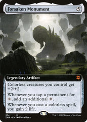 Forsaken Monument (Extended Art) [Zendikar Rising] | Dumpster Cat Games