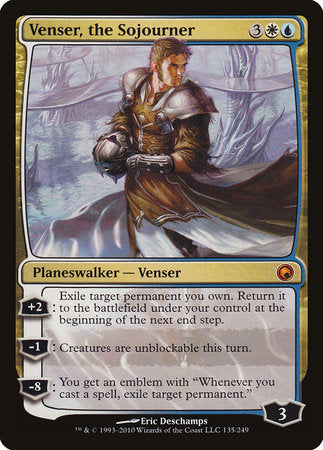 Venser, the Sojourner [Scars of Mirrodin] | Dumpster Cat Games