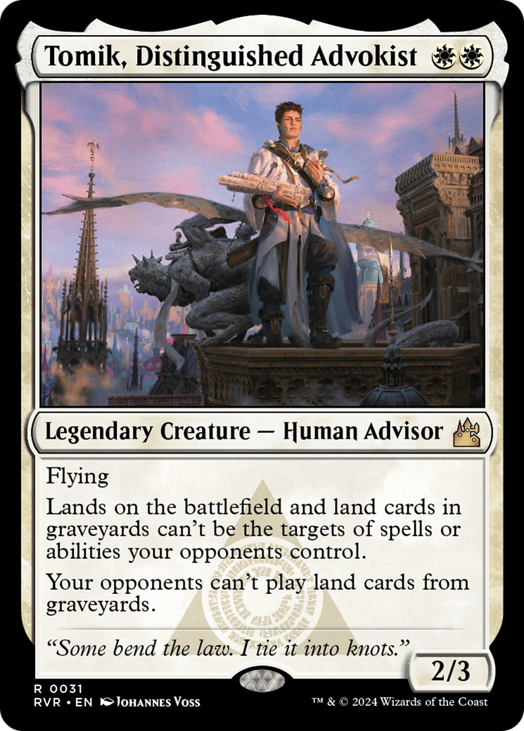 Tomik, Distinguished Advokist [Ravnica Remastered] | Dumpster Cat Games