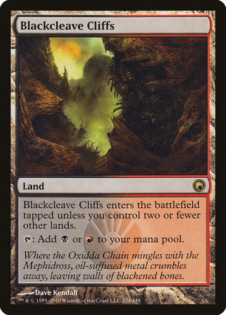 Blackcleave Cliffs [Scars of Mirrodin] | Dumpster Cat Games