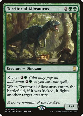 Territorial Allosaurus [Dominaria] | Dumpster Cat Games
