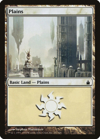 Plains (287) [Ravnica: City of Guilds] | Dumpster Cat Games