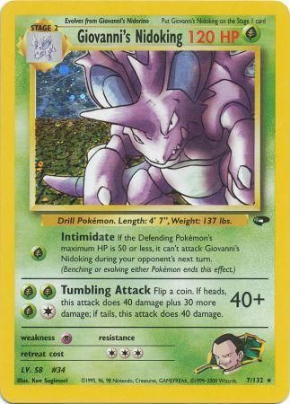 Giovanni's Nidoking (7/132) [Gym Challenge Unlimited] | Dumpster Cat Games