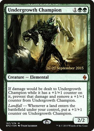 Undergrowth Champion [Battle for Zendikar Promos] | Dumpster Cat Games