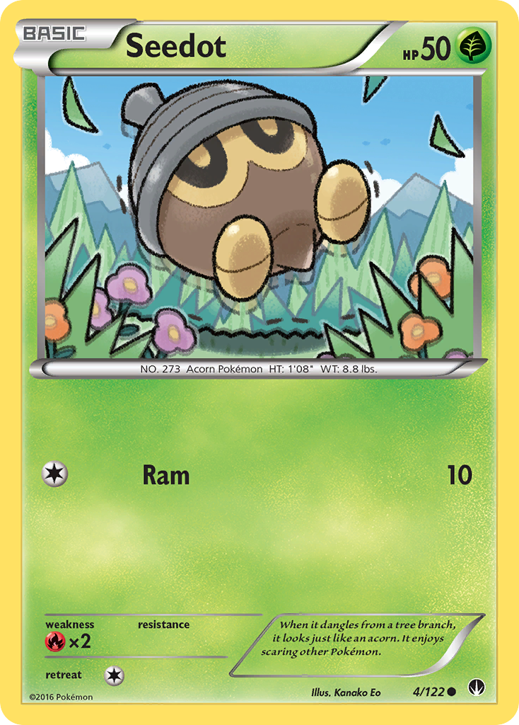 Seedot (4/122) [XY: BREAKpoint] | Dumpster Cat Games