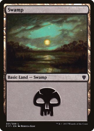 Swamp (301) [Commander 2017] | Dumpster Cat Games