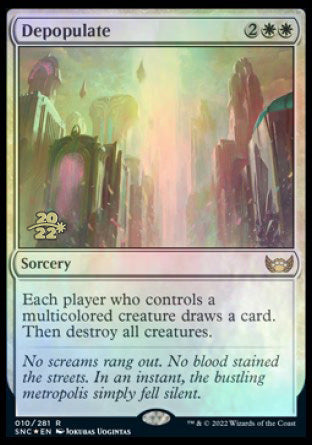 Depopulate [Streets of New Capenna Prerelease Promos] | Dumpster Cat Games