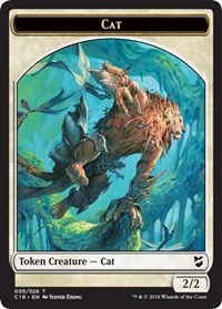 Cat // Soldier Double-sided Token [Commander 2018 Tokens] | Dumpster Cat Games