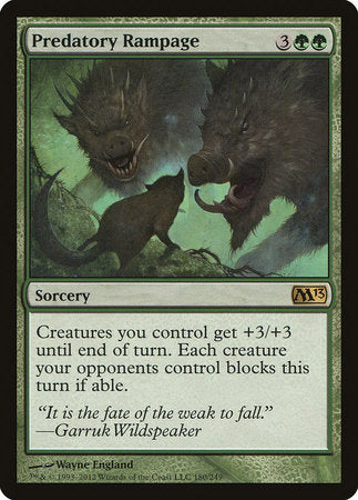 Predatory Rampage [Magic 2013] | Dumpster Cat Games