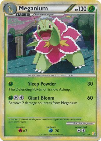 Meganium (26/123) (Cracked Ice Holo) [HeartGold & SoulSilver: Base Set] | Dumpster Cat Games