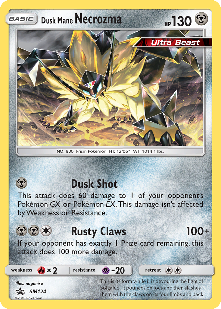 Dusk Mane Necrozma (SM124) [Sun & Moon: Black Star Promos] | Dumpster Cat Games