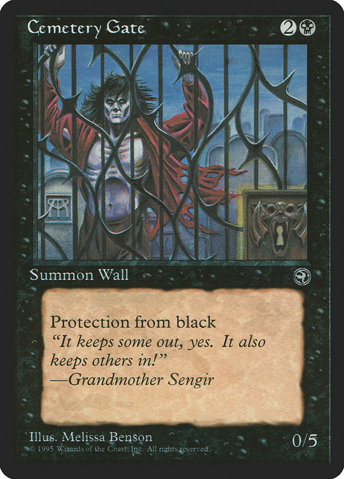 Cemetery Gate (Grandmother Sengir Flavor Text) [Homelands] | Dumpster Cat Games