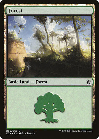 Forest (266) [Khans of Tarkir] | Dumpster Cat Games