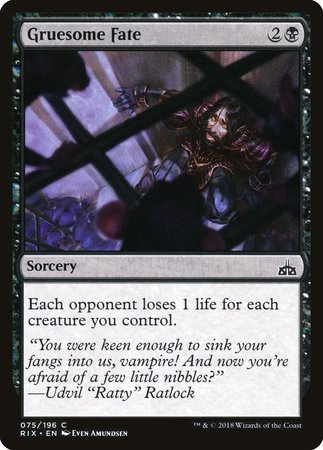 Gruesome Fate [Rivals of Ixalan] | Dumpster Cat Games
