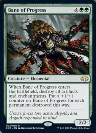 Bane of Progress [Commander Collection: Green] | Dumpster Cat Games