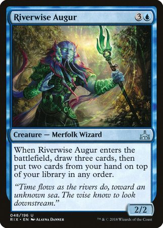 Riverwise Augur [Rivals of Ixalan] | Dumpster Cat Games