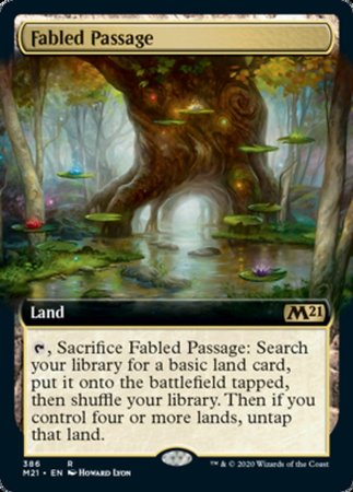 Fabled Passage (Extended Art) [Core Set 2021] | Dumpster Cat Games