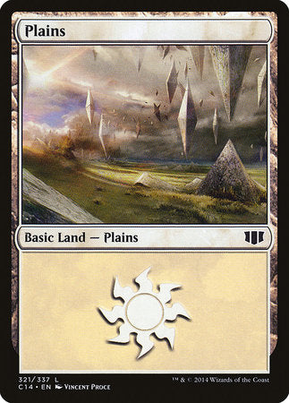 Plains (321) [Commander 2014] | Dumpster Cat Games