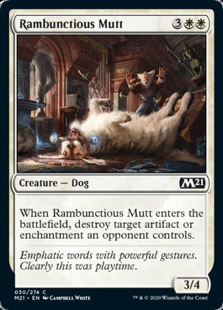 Rambunctious Mutt [Core Set 2021] | Dumpster Cat Games