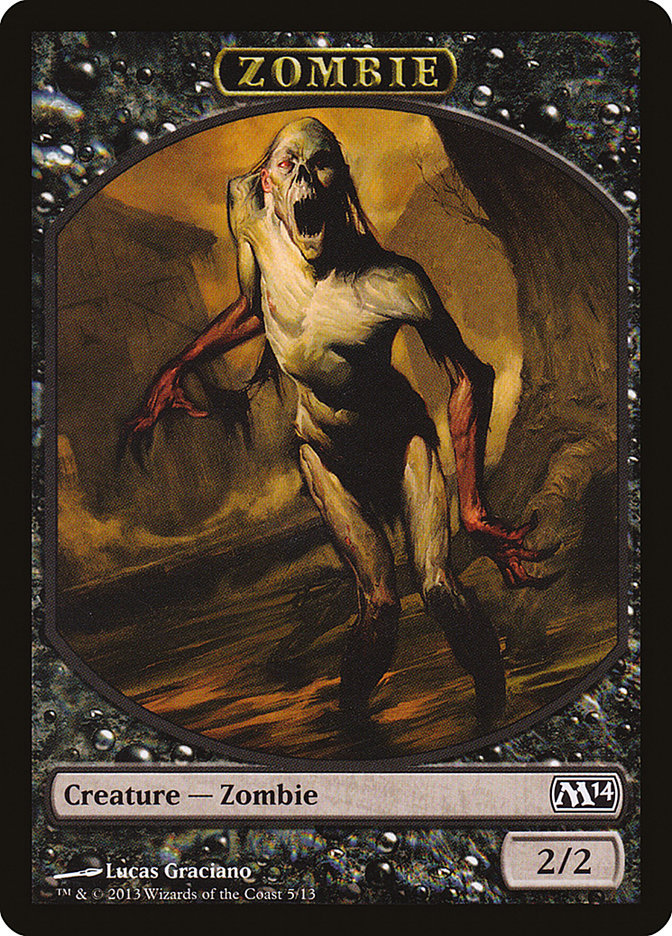 Zombie [Magic 2014 Tokens] | Dumpster Cat Games