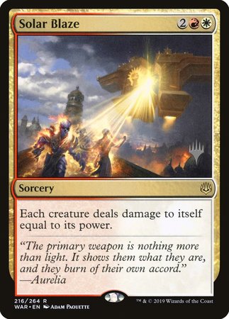 Solar Blaze [War of the Spark Promos] | Dumpster Cat Games