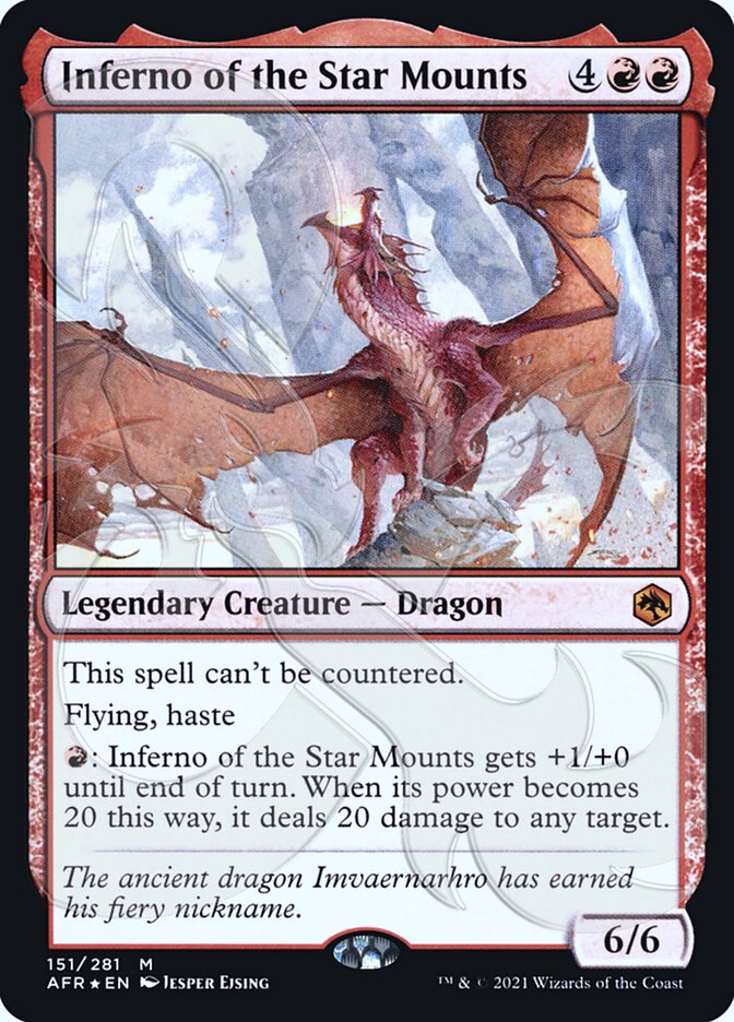 Inferno of the Star Mounts (Ampersand Promo) [Dungeons & Dragons: Adventures in the Forgotten Realms Promos] | Dumpster Cat Games
