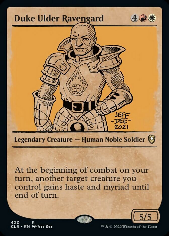 Duke Ulder Ravengard (Showcase) [Commander Legends: Battle for Baldur's Gate] | Dumpster Cat Games